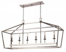 Trans Globe 10267 PC - 6LT PENDANT-XL-BIRD CAGE-PC